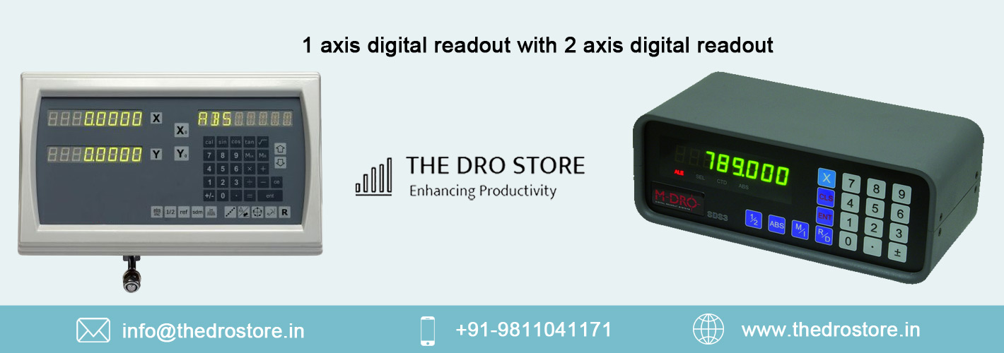 1 axis digital readout with 2 axis digital readout  in India